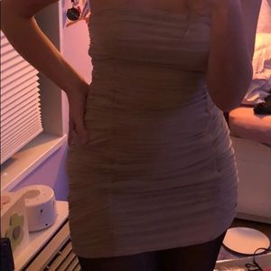 Tan Superdown mini dress